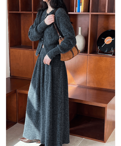 ribbed knit set-up / 3color　hm2755