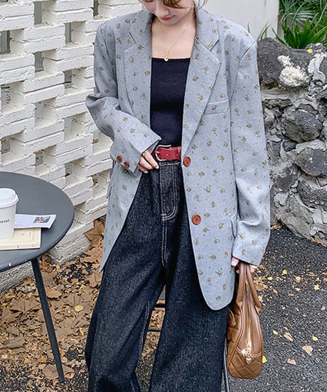 floral pattern jacket　hm2552