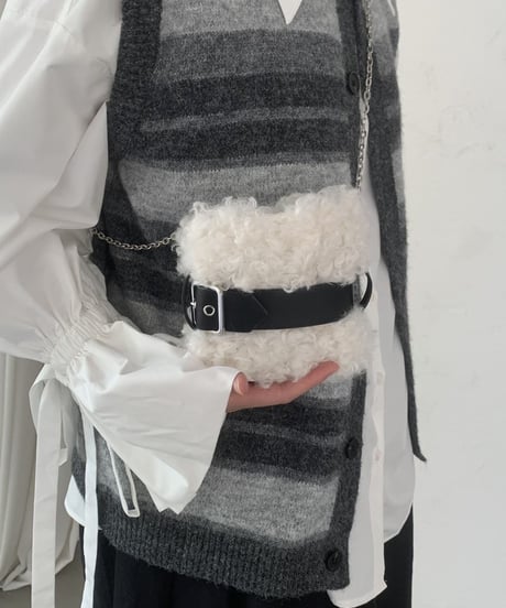 fur mini bag / 2color　hm2758