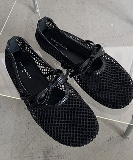 mesh ballerina shoes / 3color　hm2256