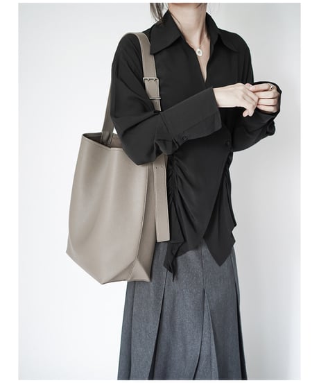 minimal bucket bag / 2color　hm2724