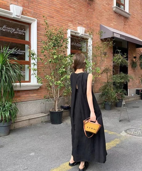 back design dresses / 2color　hm1411