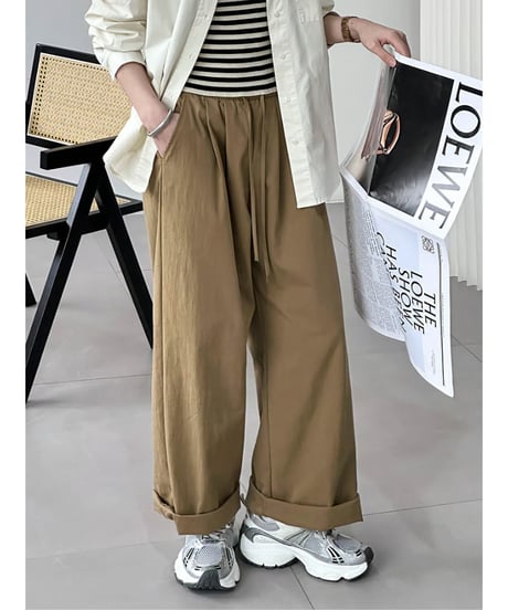 relaxed chino wide pants / 3color　hm2076