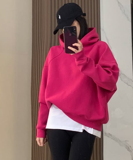 classic oversized hoodie / 4color　hm2783