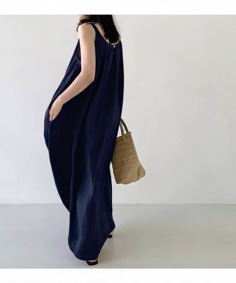 《即納》sleeveless loose dress / 3color　hm2923