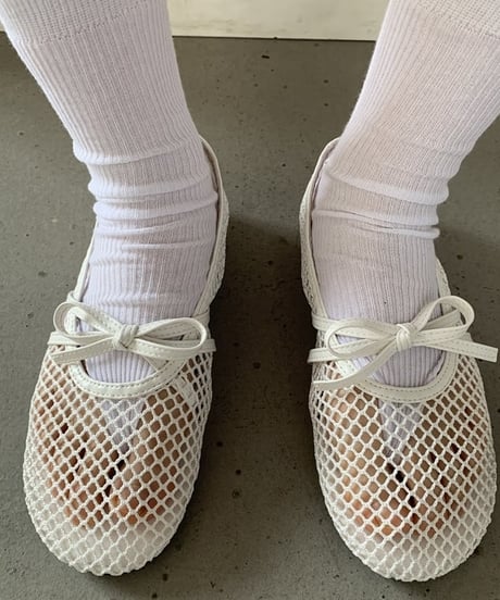 mesh ballerina shoes / 3color　hm2256