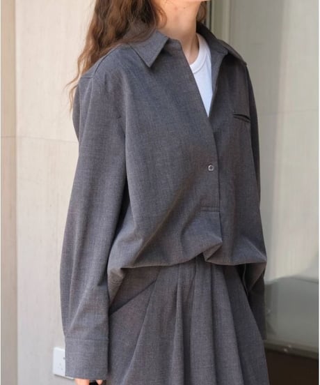 tuck skipper shirt / 2color　hm2014