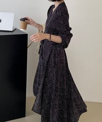 《即納》dot wrap long dress　hm2240