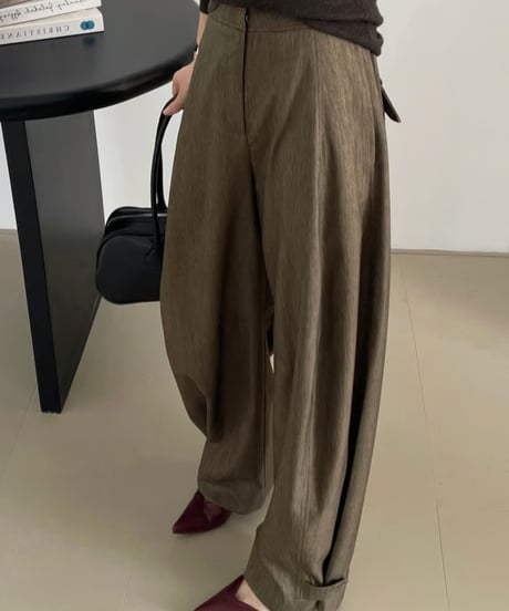 adjustable wide pants / 2color　hm1712