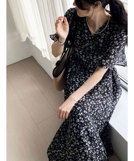 floral flow dress / 2color　hm2409