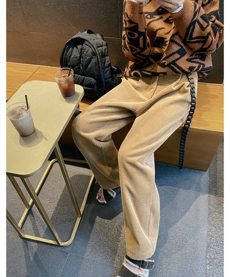 velvet wide pants / 2color　hm1013