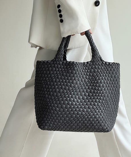 braided big tote bag / 9color　hm1926