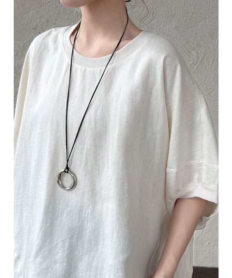 linen loose blouse / 2color　hm2942