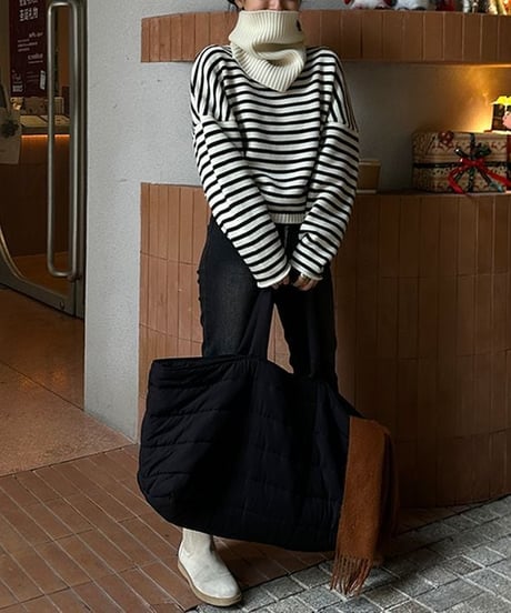border knit and snood / 2color　hm1894