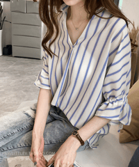 striped dolman shirt / 3color　hm2857