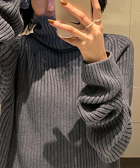 turtleneck sweater / 2color　hm1010