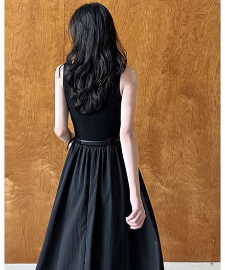 elegant scoop dress / 2color　hm2216