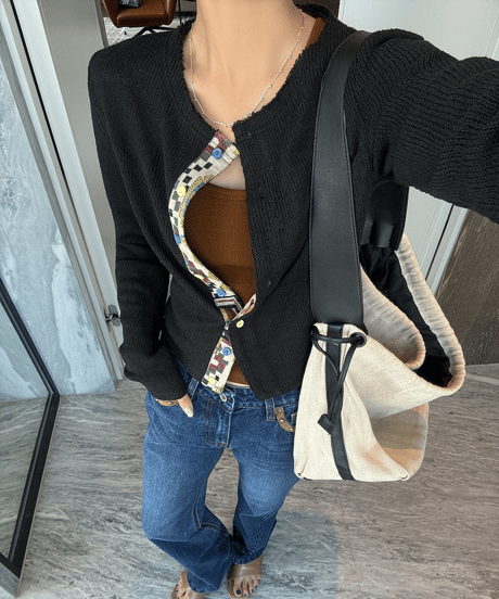 ethnic stitch cardigan / 2color　hm1414