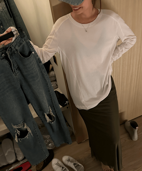 hem lace cutsew / 2color　hm1421