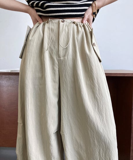 casual wide pants / 2color　hm2061