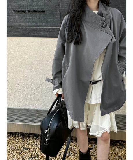 asymmetrical jacket / 2color　hm2057
