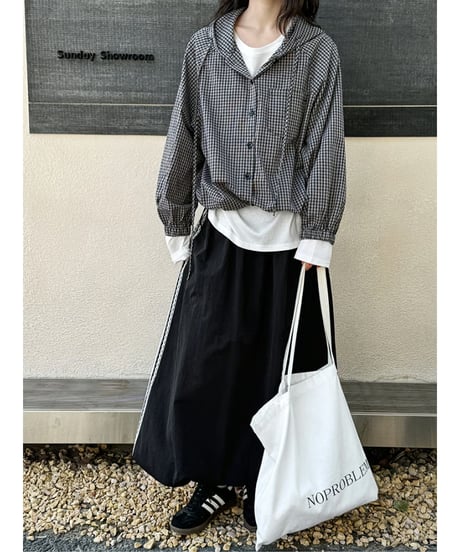 gathered balloon skirt　hm2079