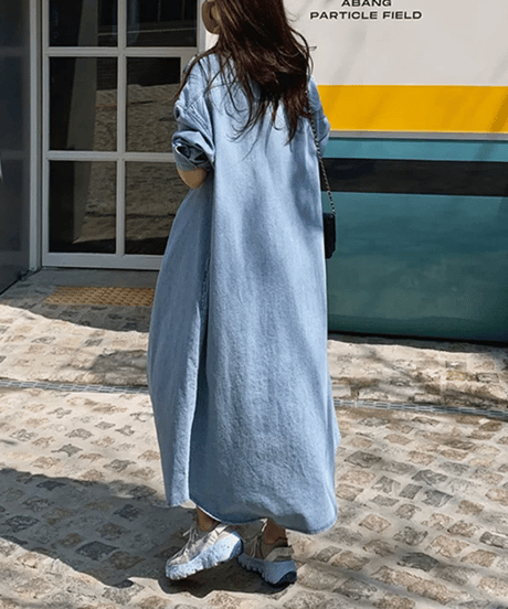 denim long jacket　hm2937