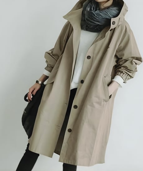 《即納》hoodie spring coat / 5color　hm1990