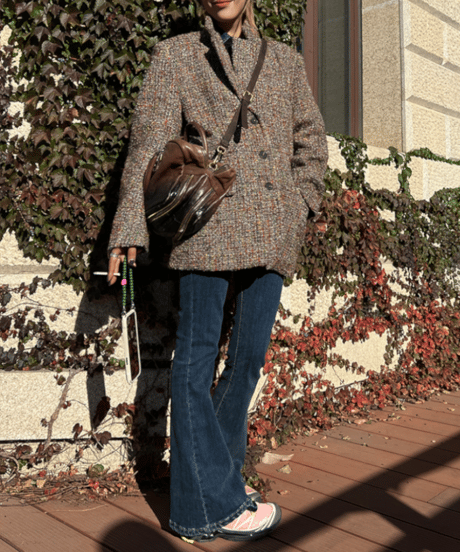 retro tweed jacket / 2color　hm1080