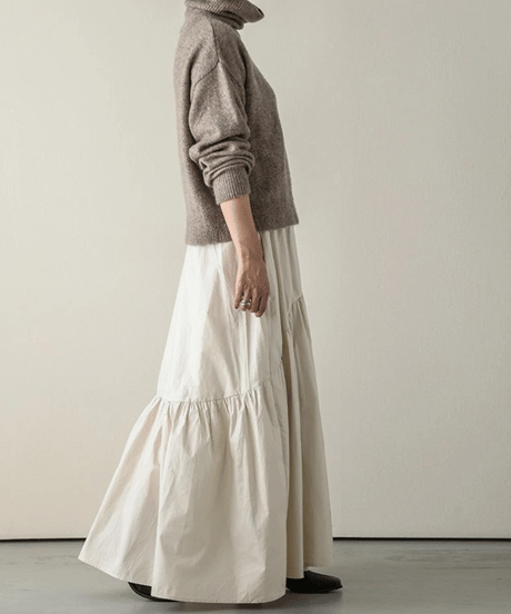 asymmetric tiered skirt / 5color　hm2691