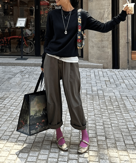 adjustable waist sweatshirt / 2color　hm1697