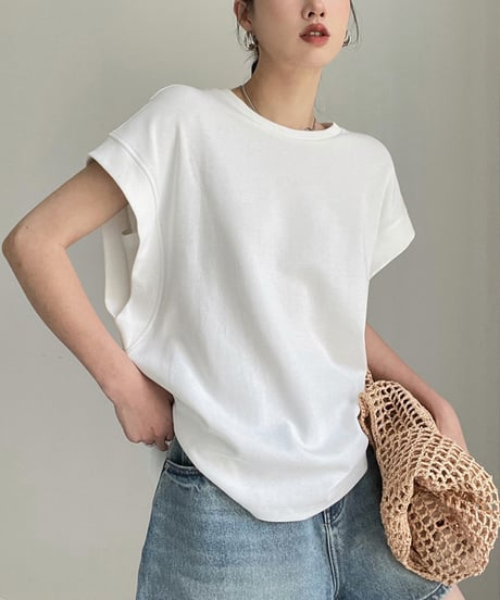 wide shoulder t-shirt / 5color　hm1348
