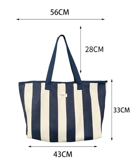 striped tote bag / 2Type　hm2481