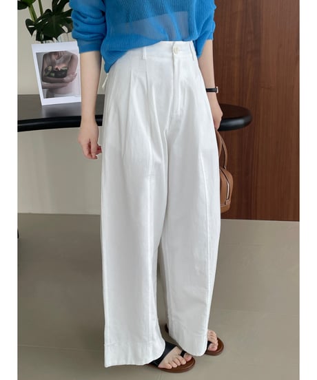 tuck wide pants / 2color　hm1602