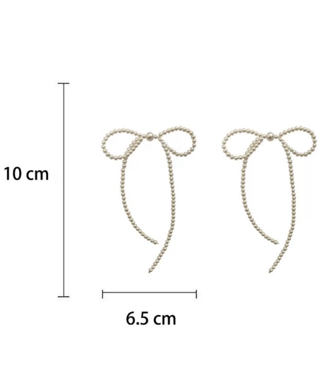 pearl ribbon  pierce　hm2754
