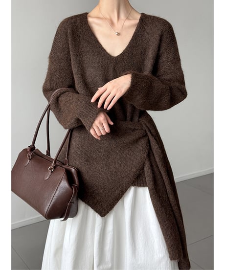 layered look knit top / 3color　hm2718