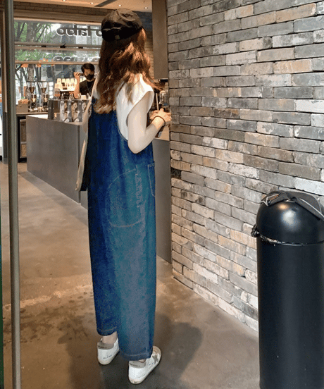 denim Loose jumpsuit　hm2490