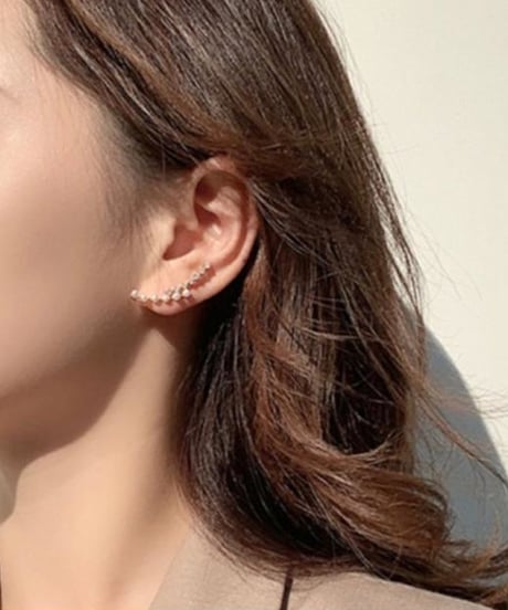 small pearl ear cuff / 2color　hm1563