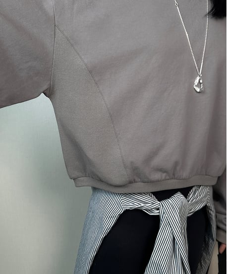 loose casual sweatshirt / 2color　hm1701