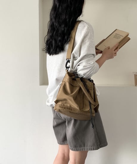 soft gathered tote bag / 6color　hm2362