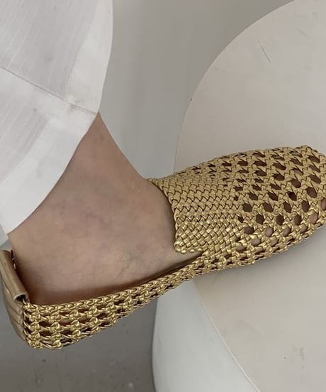 woven slide mules / 3color　hm2367