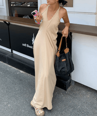 sleeveless slim dress / 5color　hm1615