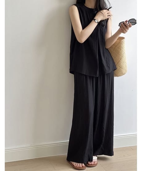 sleeveless tops ＆ pants set-up　hm1580