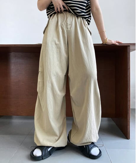 casual wide pants / 2color　hm2061
