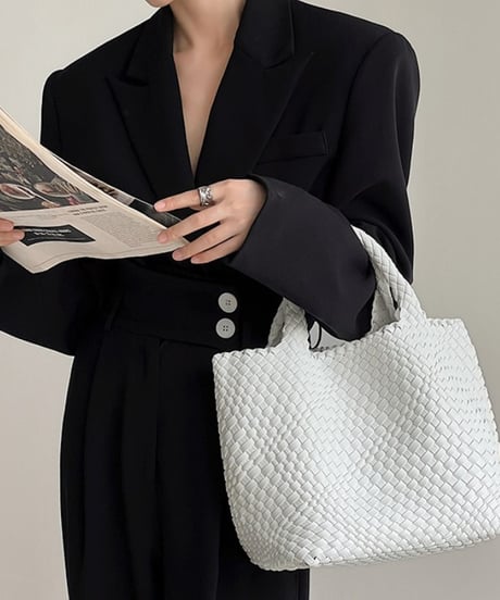 braided big tote bag / 9color　hm1926
