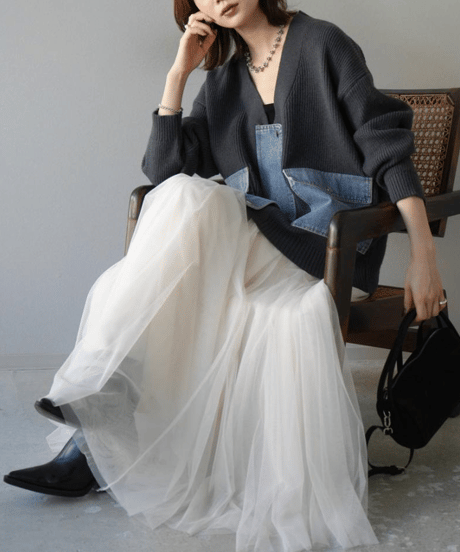 knit top & skirt set-up / 3color　hm2749