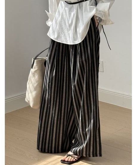 flowy stripe palazzo　hm2224