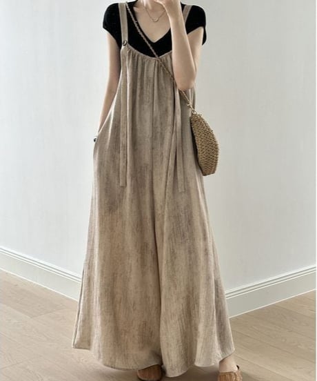 nuance wide overalls / 2color　hm1600