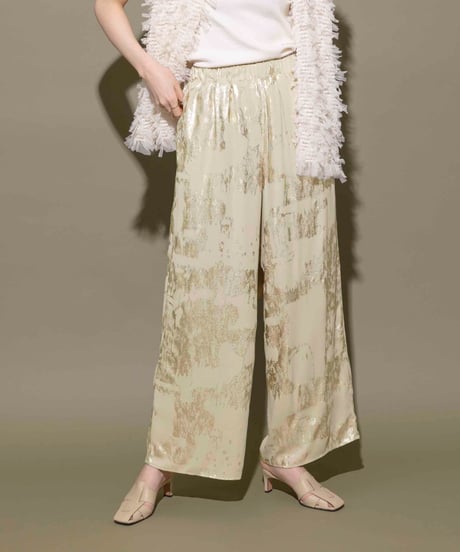metallic wide pants / 2color　hm1595
