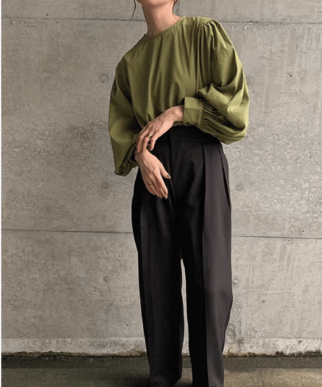 lantern sleeve blouse / 4color　hm2577
